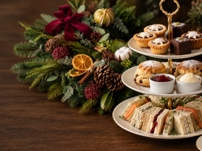 Christmas Wreath and Afternoon Tea