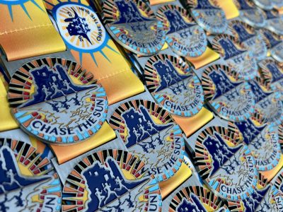 Chase the Sun run medals